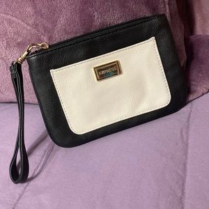 Express Black/White wristlet